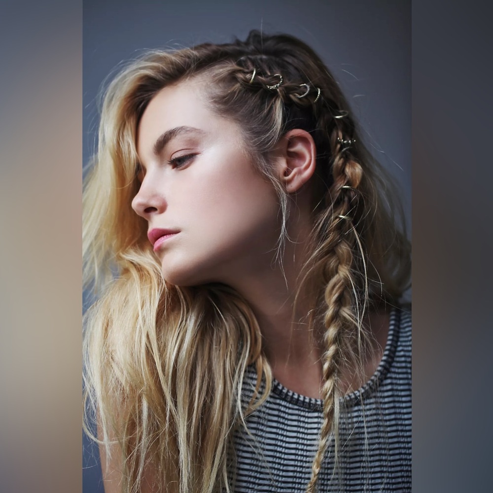 New🌟Free People-Treasure Hair Rings-Silver